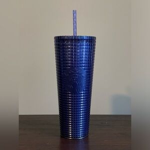Dark blue shimmer Starbucks tumbler